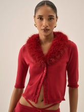 Maura Knit Cardigan Red