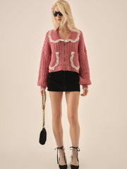 Tierra Knit Jacket Dusty Rose