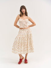 Adahlia Floral Top Cream