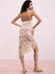 Esme Silk Jacquard Top Pink