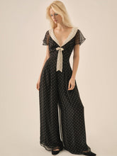 Dottie Dot Pantsuit Black