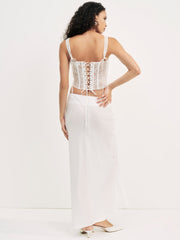 Leah Bustier Cream