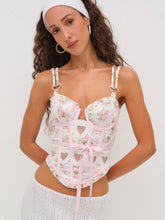 Naima Floral Bustier Pink