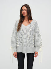 Liberty V Neck Sweater Grey