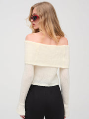 Aspen Knit Top Cream