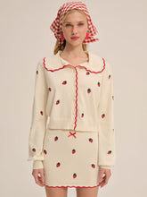 Strawberry Jam Cardigan Cream