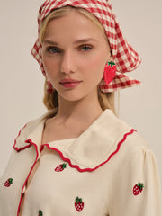 Strawberry Jam Cardigan Cream