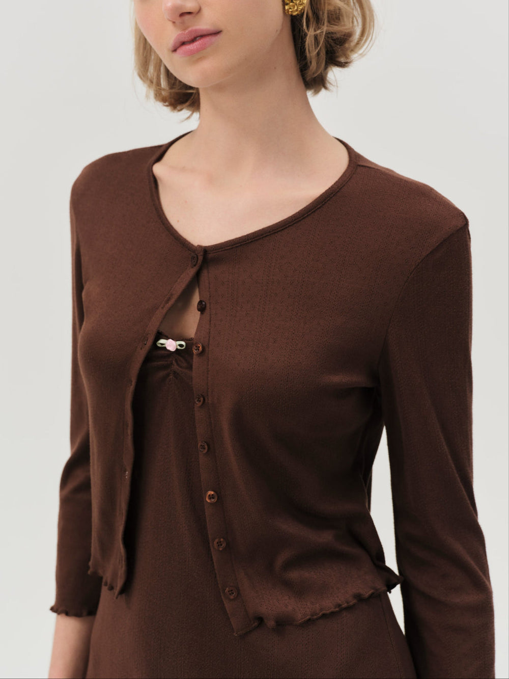 Elliana Cardigan Chocolate