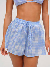 Gingham Shorts Blue