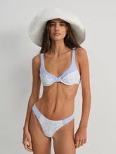 Floral Stems Underwire Bikini Top White