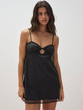 Glitter Slip Dress Black