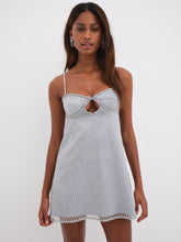 Glitter Slip Dress Silver