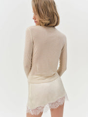 Athena Turtle Neck Top Cream