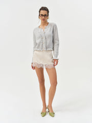 Mia Soft Knit Cardigan Grey