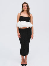Lise Knit Midi Skirt Black