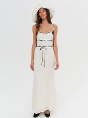 Mayfair Crochet Maxi Dress White