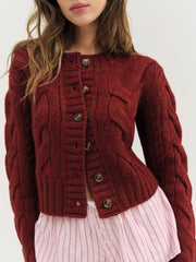 Regina Cardigan Red