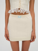 Daniela Knit Mini Skirt Cream