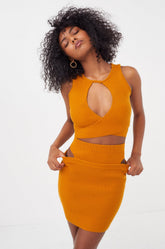 Maggie Mini Skirt Orange
