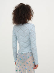 Coco Knit Cardigan Baby Blue