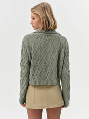 Madison Chenille Polo Green