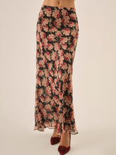 Belmond Floral Maxi Skirt Black