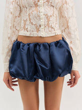 Lena Bubble Mini Skirt Navy