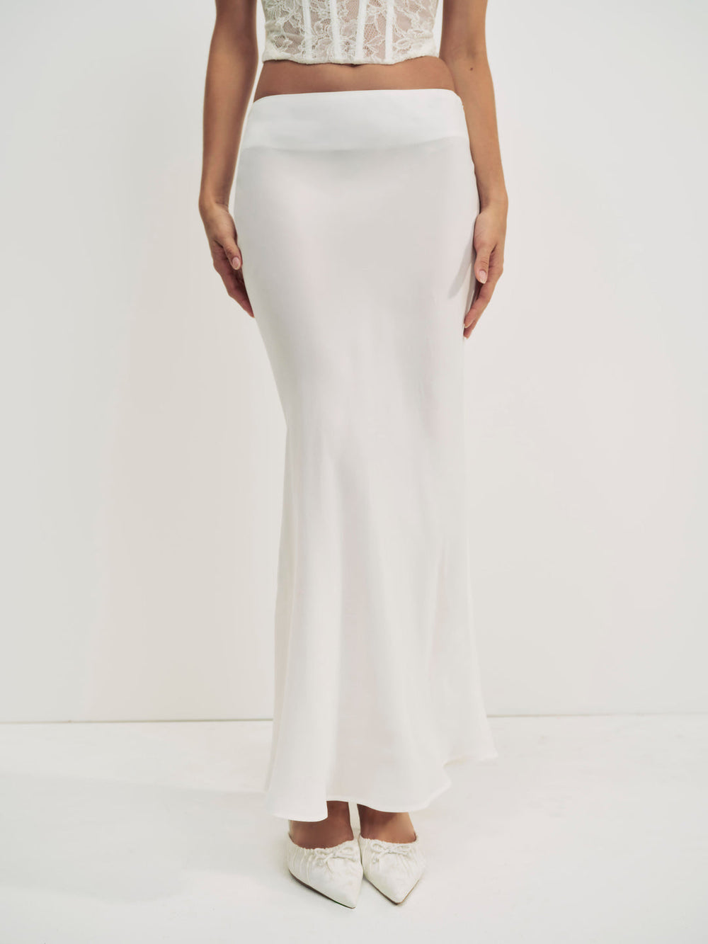 Lena Maxi Skirt Cream