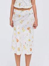 Charlise Midi Skirt White