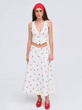 Talia Midi Skirt Cream