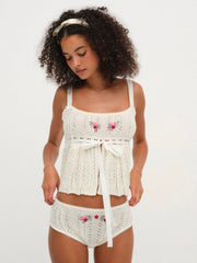 Nathalie Cheeky Panty White