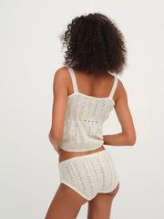 Nathalie Cheeky Panty White