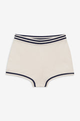 Simona Pointelle Striped Short Navy