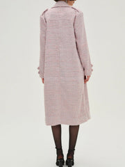 Strawberry Cream Tweed Coat Pink