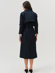 Reese Trench Coat Navy