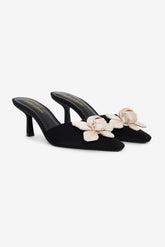 Claudine Mule Heel Black
