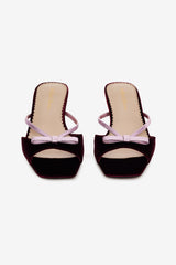 Grace Mule Heel Burgundy