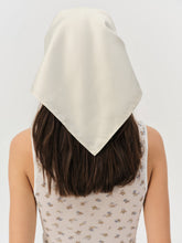 Sandra Gingham Headscarf Tan