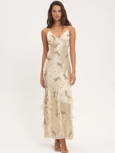 Elea Beaded Maxi Dress Cream