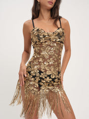 Colette Mini Dress Gold