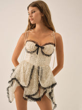 Crystal Elea Mini Dress Silver