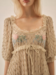 Spellbound Rose Mini Dress Pale Pink