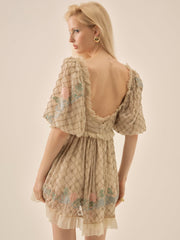 Spellbound Rose Mini Dress Pale Pink