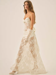 Daisy Lace Gown Cream