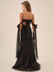 Rita Lace Gown Black