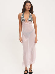 Maia Maxi Slip Dress Pink