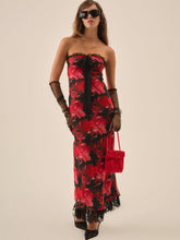 Dark Romance Maxi Dress Red
