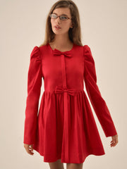 Lucia A-Line Mini Dress Red