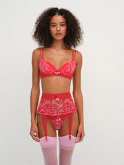 Heartbeat Underwire Bra Red