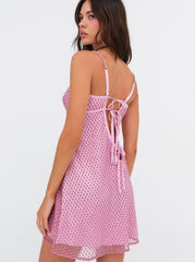 Glitter Slip Dress Pink